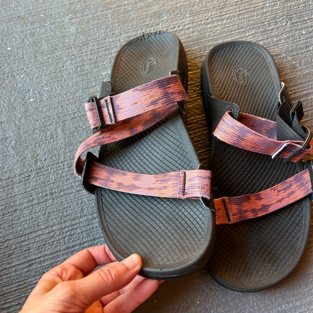 Chaco Men's Sandals - Black and Pink